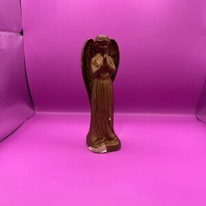 Elegant Brown Angel Sculpture